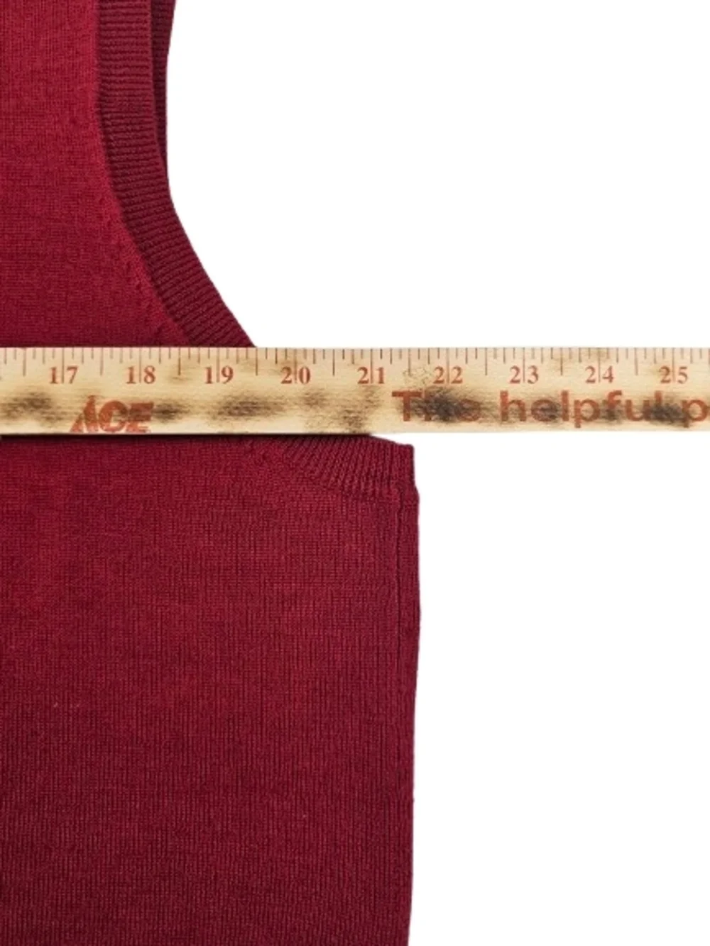 Club Room Sweater Vest 100% Estate Merino Wool Men's Medium Red‎ Soft Luxury